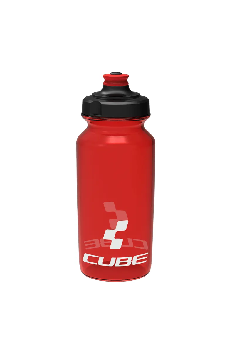 Europe-made CUBE Water Bottle 500ml White x Red