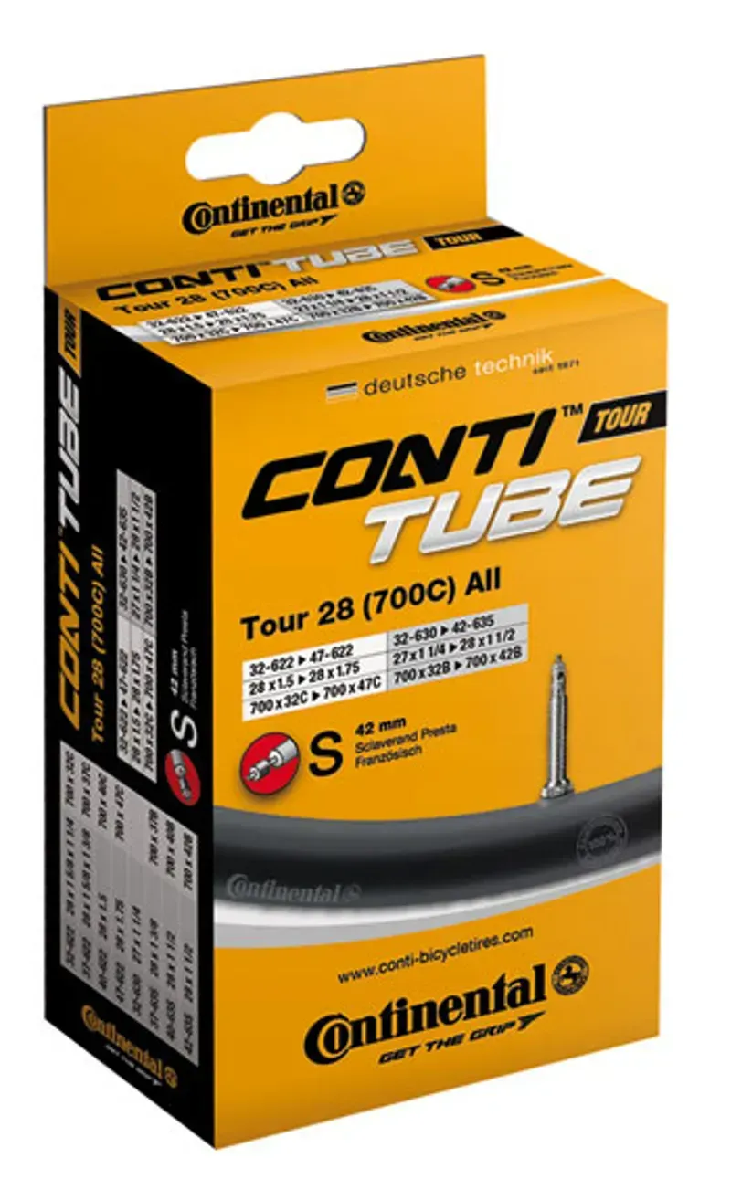Continental Race 28 Inner Tube 700 x 20-25mm Presta 60mm in Black