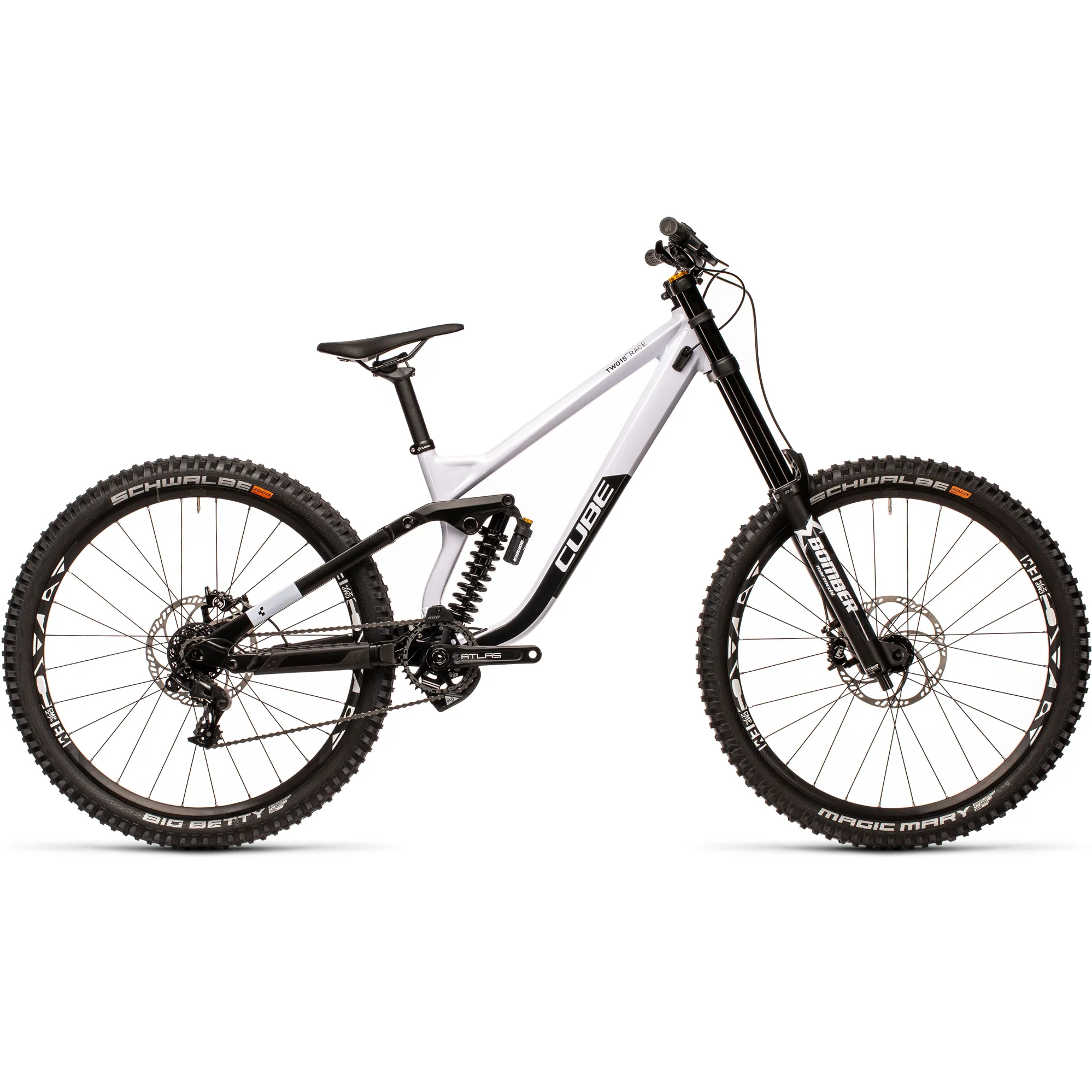 2022 Cube TWO15 Race DH Mountain Bike in White - Main Image