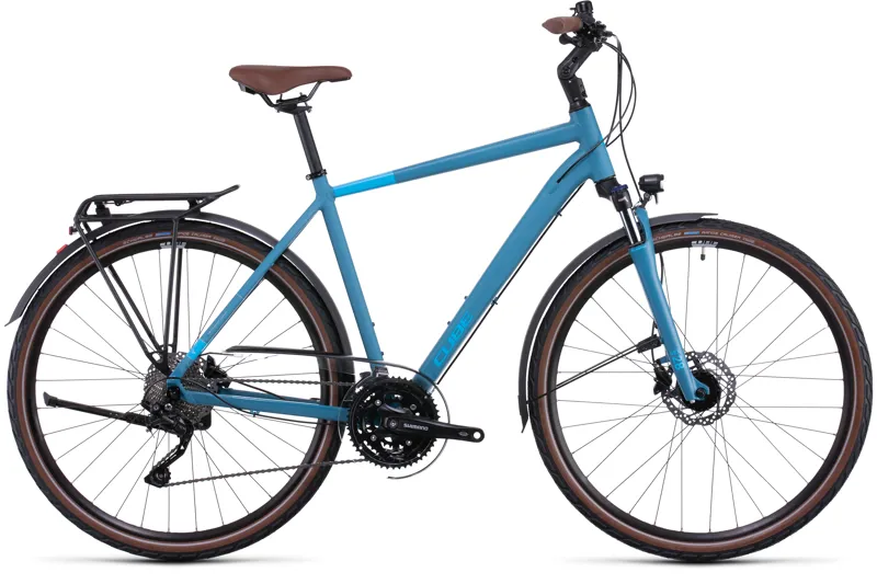 2022 Cube Touring EXC Hybrid Bike in Blue