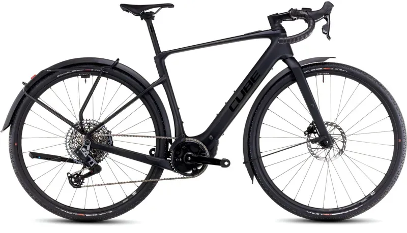 Cube Nuroad Hybrid C:62 Slx Fe 400x Hybrid Bike In Carbon Gloss