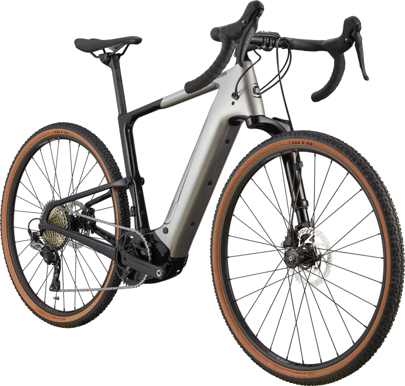2021 Cannondale Topstone Neo Carbon Lefty 3 eGravel Bike in Silver-6