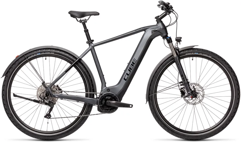 2021 Cube Nature Hybrid EXC 625 Allroad eBike in Grey