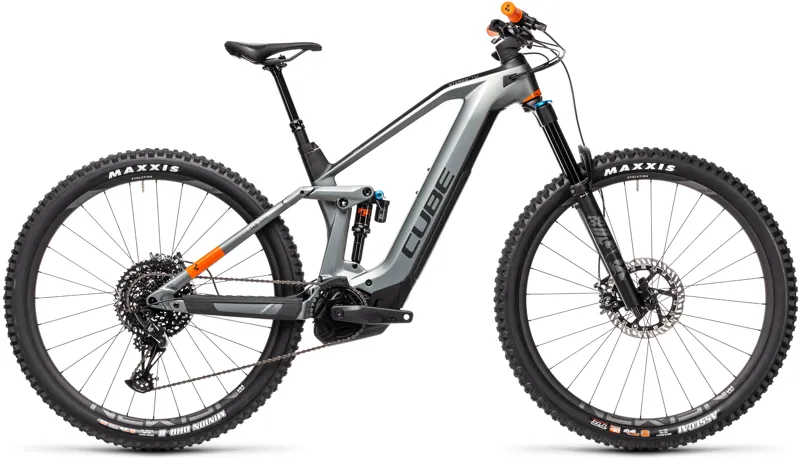 2021 Cube Stereo Hybrid 140 HPC TM 625 Electric Bike in Grey