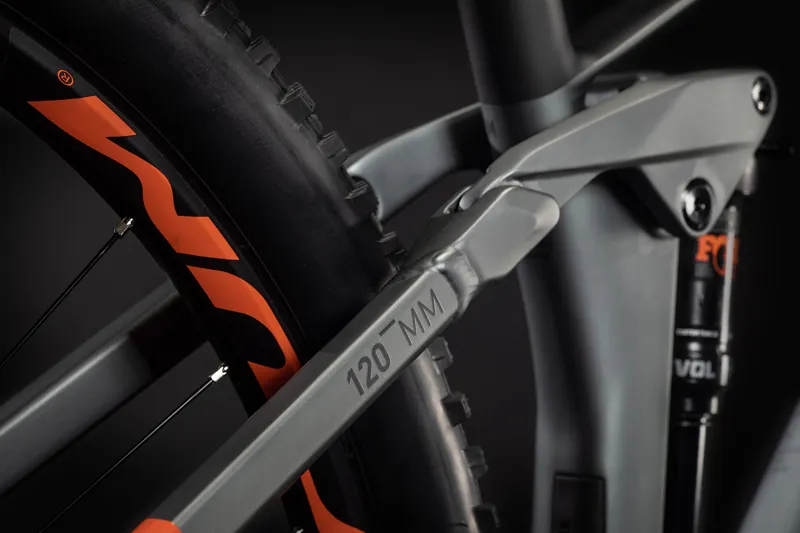 2021 Cube Stereo 120 HPC TM 29 Mountain Bike in Grey-4