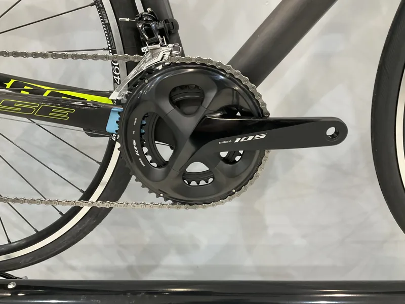 BASE Type RT Carbon Road Bike Shimano 105 in Black/Yellow Raw Carbon-1