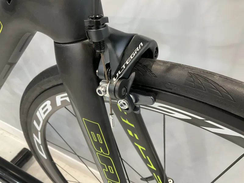 BASE Type RT Full Carbon Ultegra Road Bike 54cm in Black/Yellow Raw Carbon-5