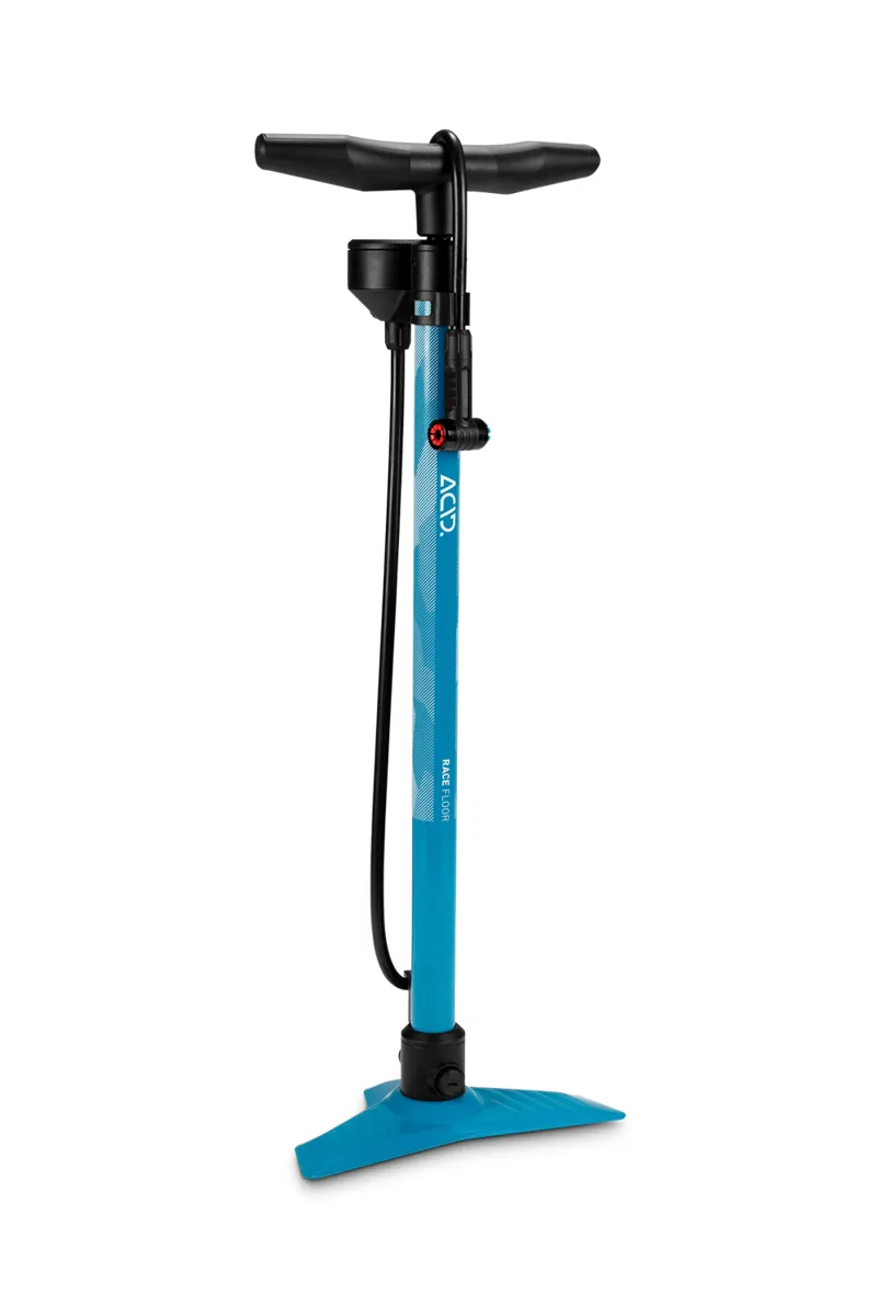 Acid Race Floor Pump in Blue