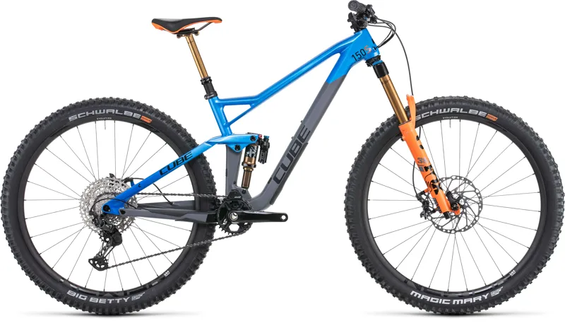 2022 Cube Stereo 150 c:62 SL 29 Actionteam Mountain Bike in Blue
