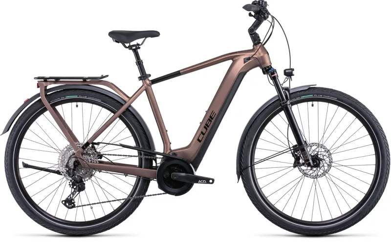 2022 Cube Touring Hybrid EXC 500 Electric Bike in Brown