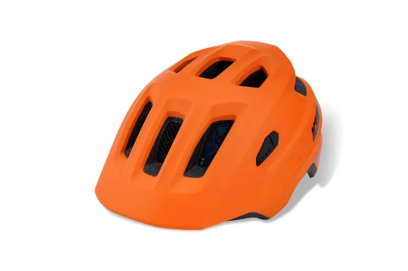 Cube Linok x Actionteam Childs Helmet in Matt Orange/Blue