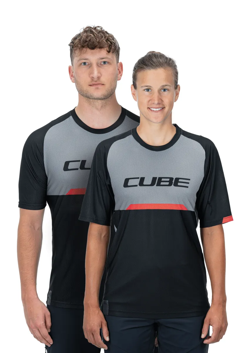 2021 Cube Edge Round Neck Short Sleeved Jersey in Black