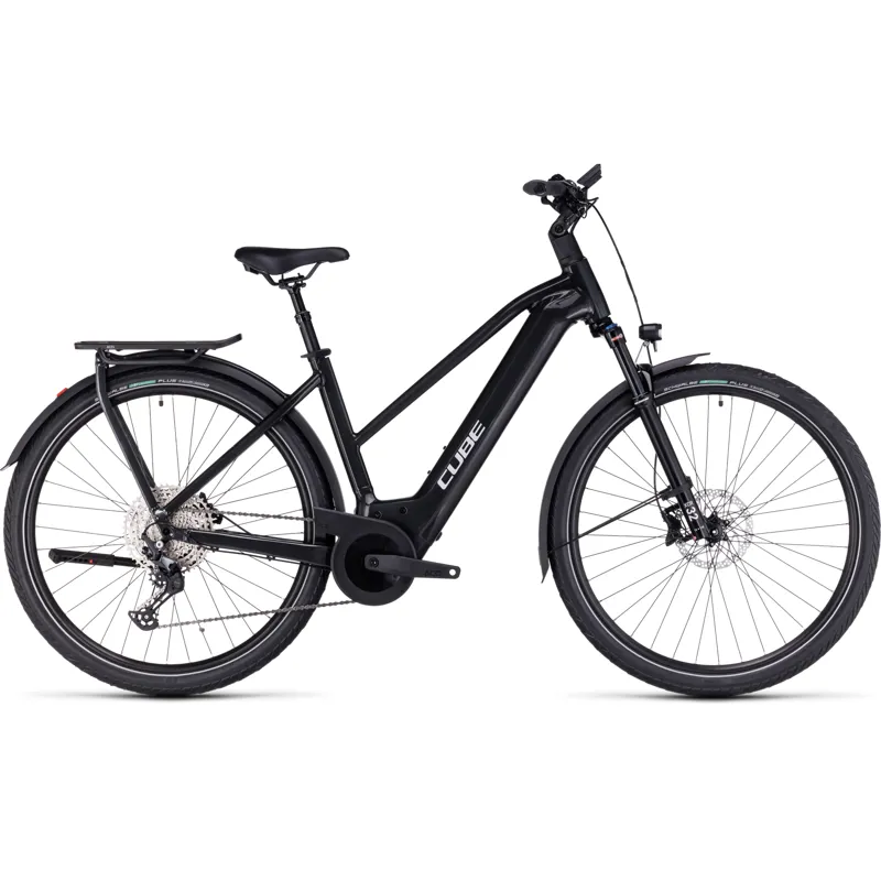 Cube Kathmandu Hybrid EXC 750 Electric Bike in Grey/Silver-1
