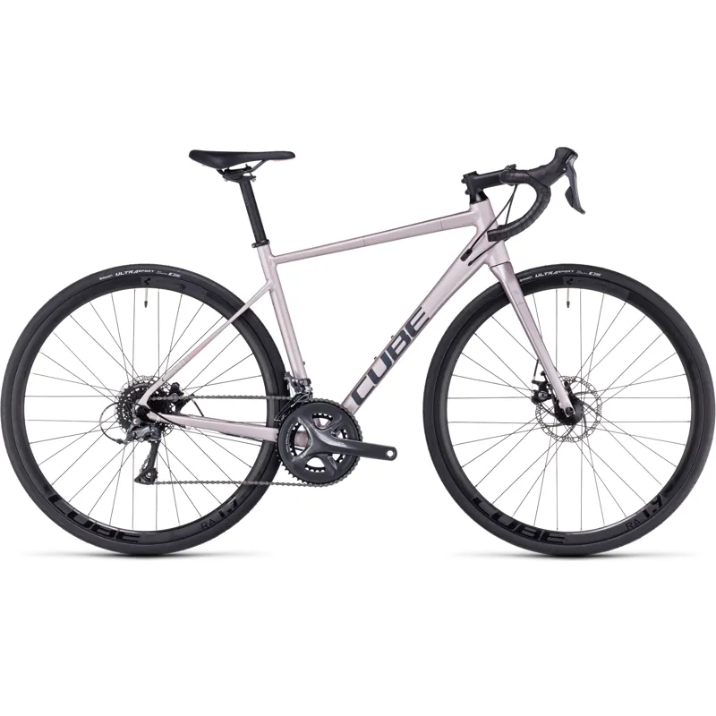 Cube Axial WS Womens Road Race Bike in Grey Rose/Blush