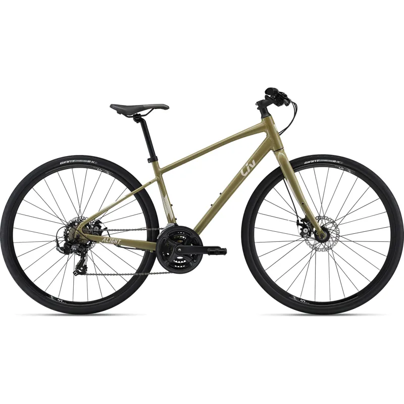 Liv Alight DD Disc 3 Womens Hybrid Bike in Pistachio