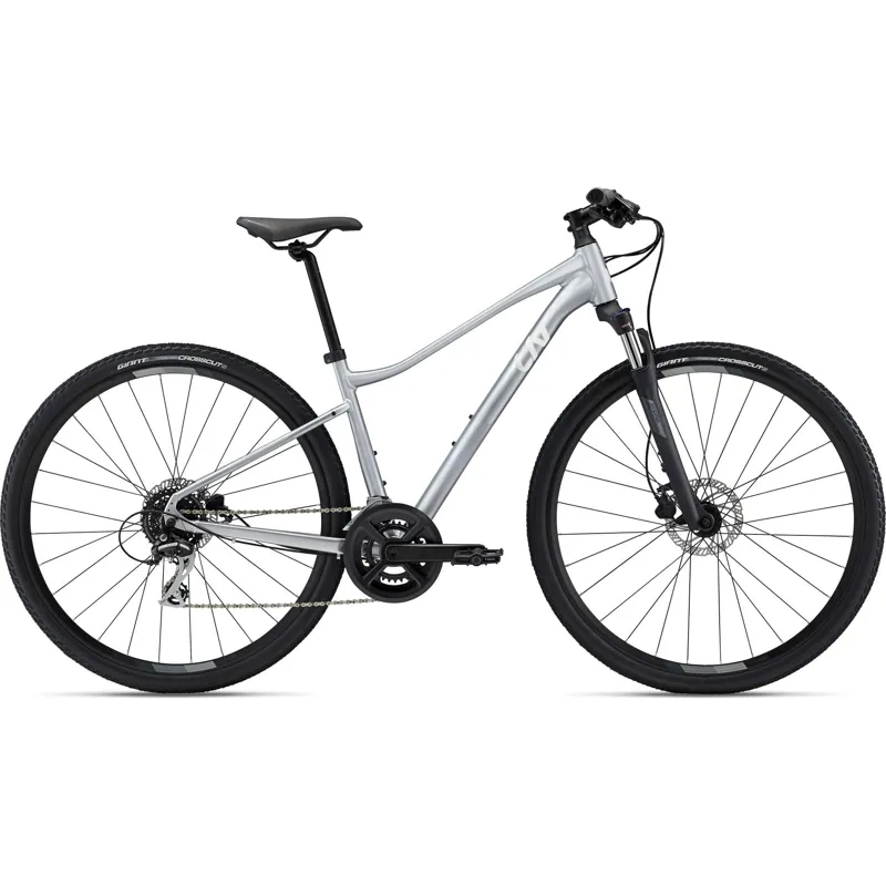 Liv Rove 3 DD Hybrid Bike in Silver