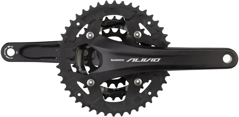 Shimano FT-T4060 Alivio 22-32-44-tooth 2-piece Chainset in Black-1