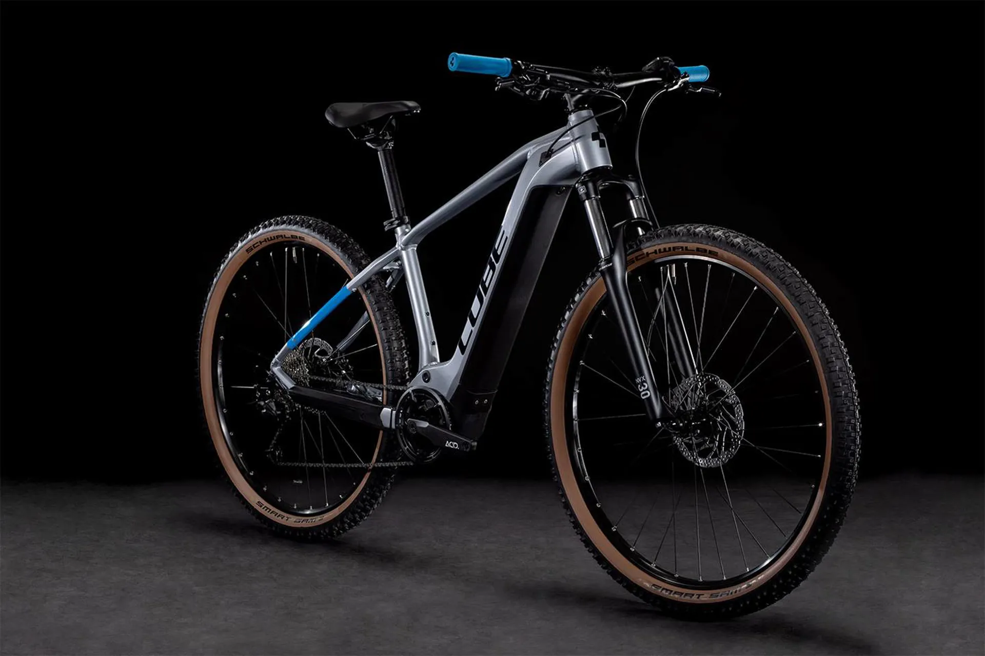 2022 Cube Reaction Hybrid Performance 625 Electric MTB Bike in Silver