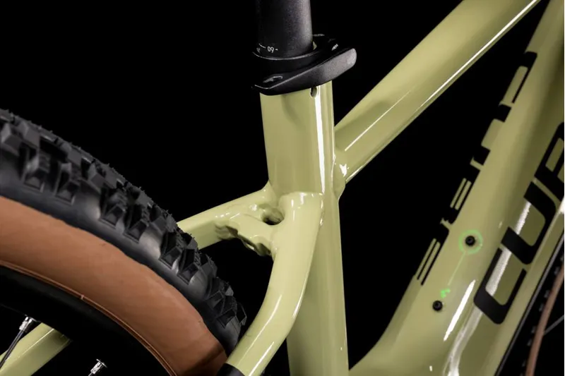 2022 Cube Reaction Hybrid EXC 750 29 Electric Mountain Bike in Green-1