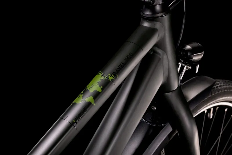 2022 Cube Travel Pro Hybrid Bike in Green-4