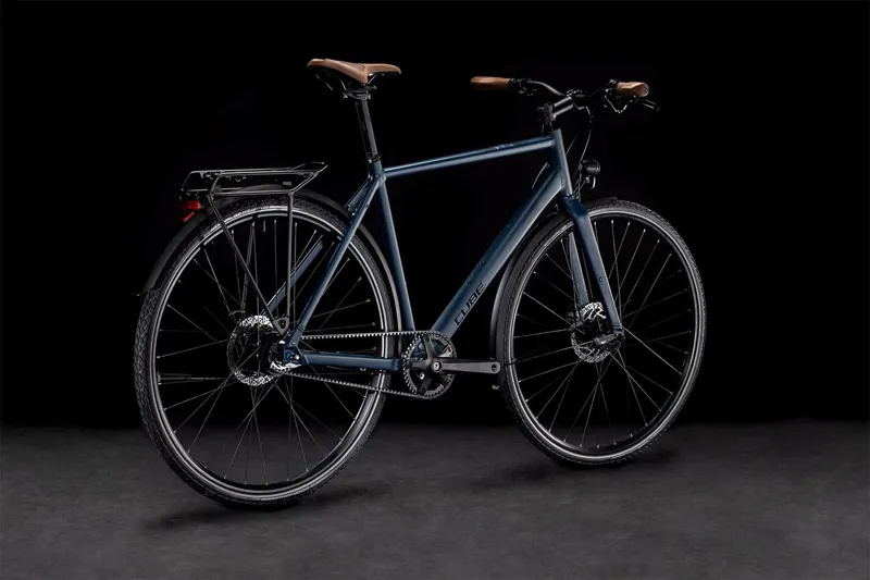 2022 Cube Travel Exc Hybrid Bike in Blue-4