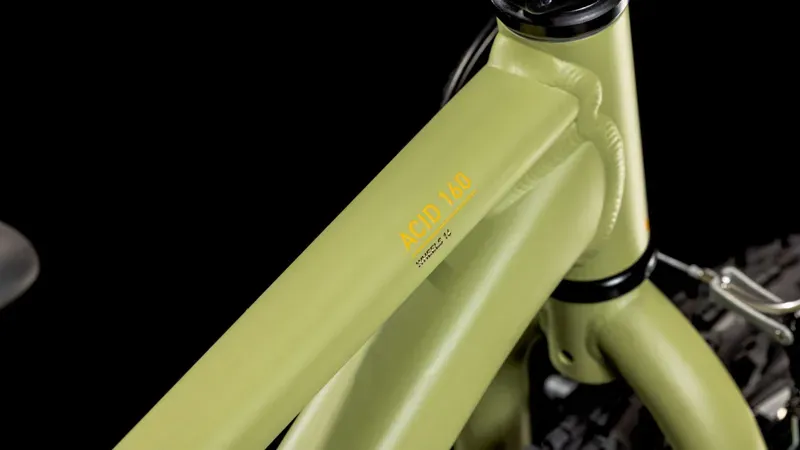 Cube Acid 160 Action Kids Bike in Light Olive/Orange-1