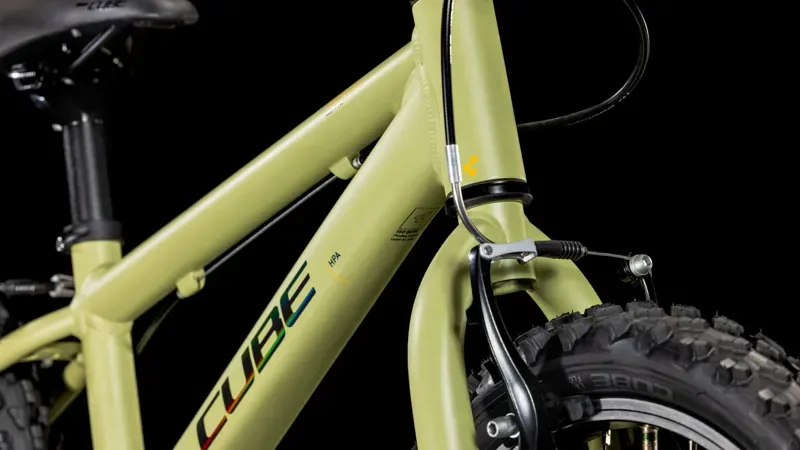 Cube Acid 160 Action Kids Bike in Light Olive/Orange-4