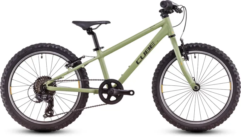 Cube Acid 200 2026 Kids Bike in Light Olive/Orange