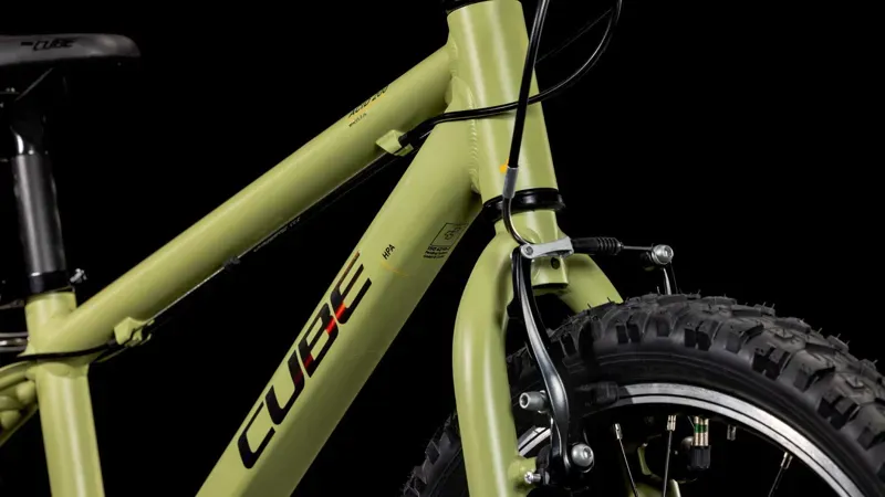 Cube Acid 200 2026 Kids Bike in Light Olive/Orange-6