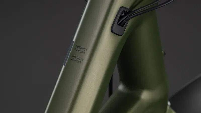 Cube Compact Hybrid Comfort 545 eMountain Bike in Reed Green/Reflex-2