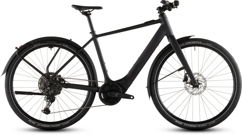Cube Editor Hybrid Pro 400x FE Classic E-Hybrid Bike In Coal/Prism