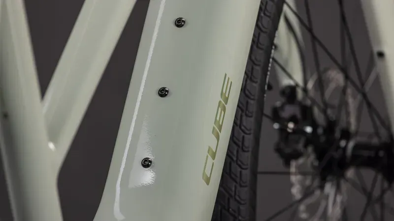 Cube Editor Hybrid SLX 400x 2026 Trapeze E-Hybrid Bike In Reed Beige/Chrome-3