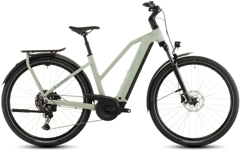 Cube Kathmandu Hybrid One 800 eHybrid Bike in Pea/Green-1