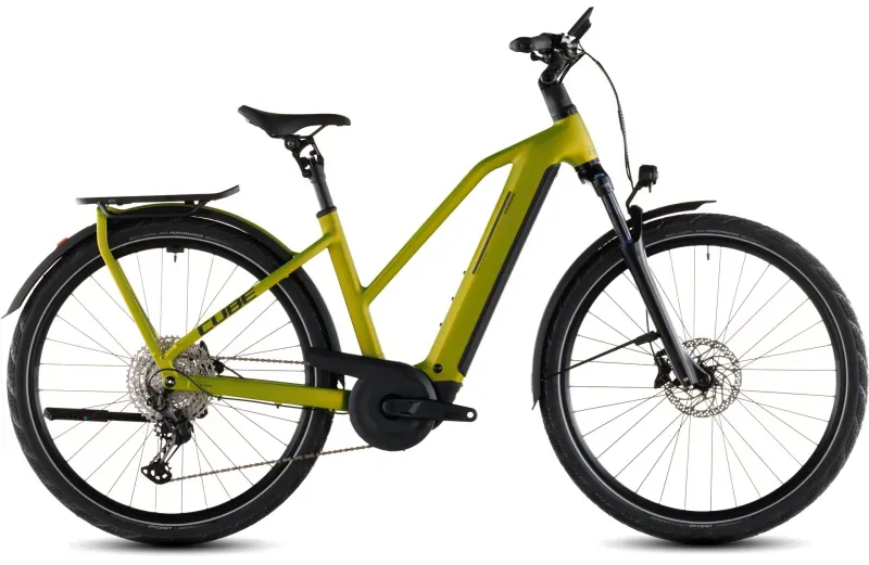 Cube Kathmandu Hybrid Pro 800 eHybrid Bike in Lizard/Black-1