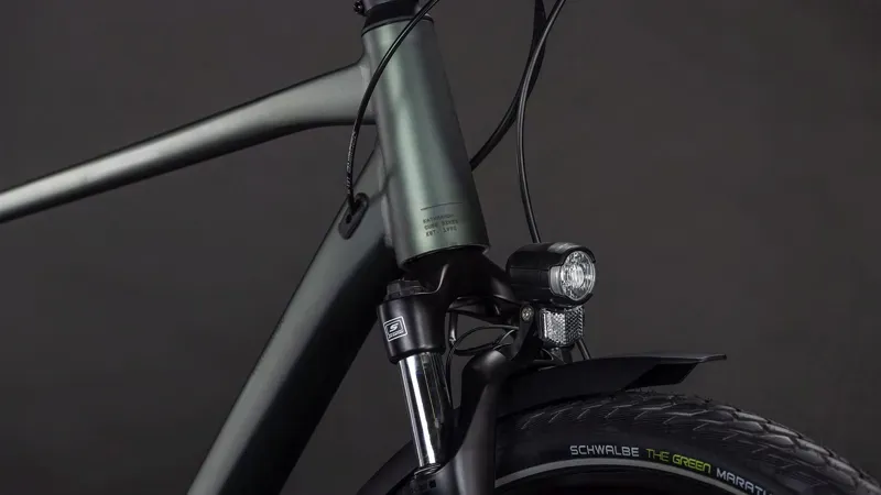 Cube Kathmandu One Hybrid Bike in Sage Brush Green/Green-5