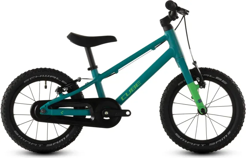 Cube Numove 140 Kids Bike in Sea Green/Green