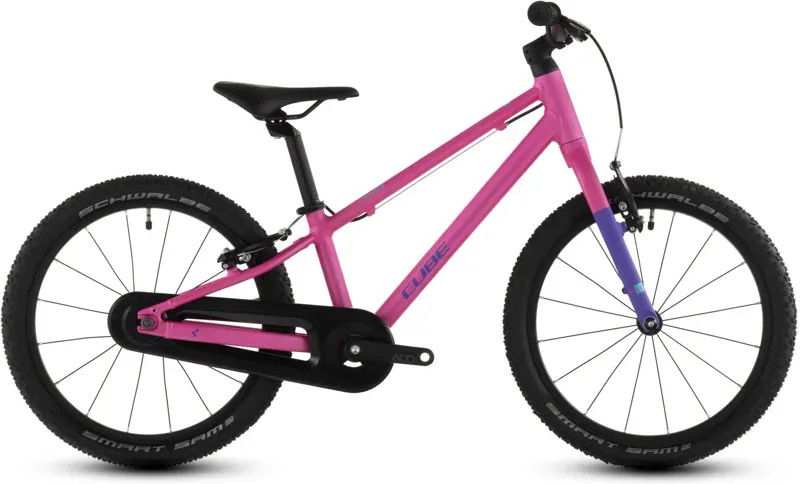 Cube Numove 180 Kids Bike in Fuchsia/Plum