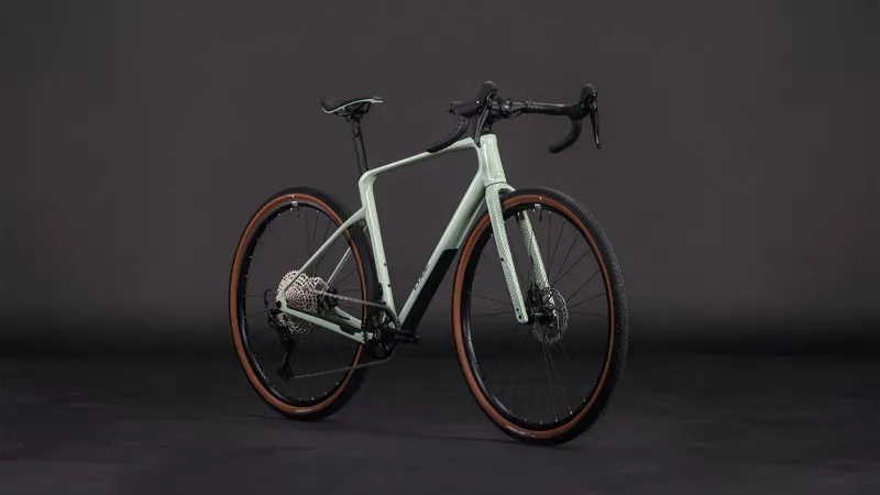 Cube Nuroad C:62 One Road Bike In Aloe Green/Black-1