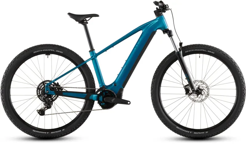 2026 Cube Reaction Hybrid Performance 600 E-MTB in Electric Blue/Dazzle