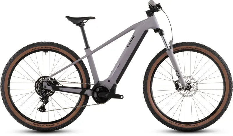 2026 Cube Reaction Hybrid Performance 600 E-MTB in Plum Grey/Black