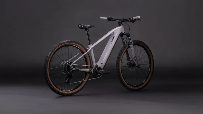 2026 Cube Reaction Hybrid Performance 600 E-MTB in Plum Grey/Black-1