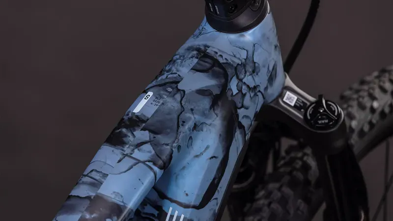 Cube Reaction Hybrid SLT 800 E-Hybrid Bike in Haze Blue/Fume-2