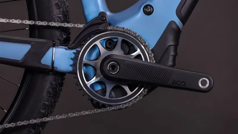 Cube Reaction Hybrid SLT 800 E-Hybrid Bike in Haze Blue/Fume-6