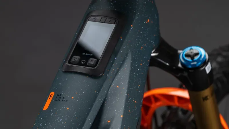 Cube Stereo Hybrid One77 HPC SLT 800 E-MTB in Galaxy/Orange-3