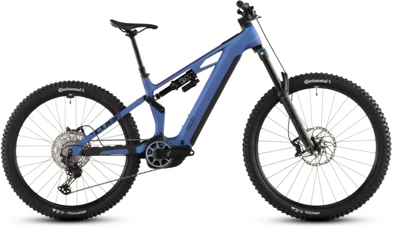 Cube Stereo Hybrid One77 HPC SLX 800 E-MTB in Blue Iris/Black