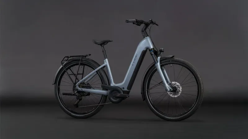 Cube Touring Hybrid Pro 800 E-Hybrid Bike in Pearl Grey/Grey-5