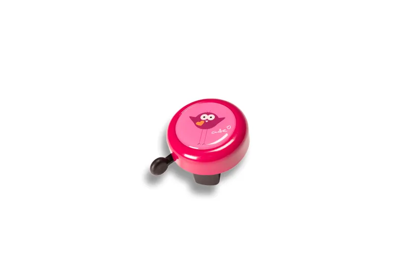 Cube Friends Bird Bell in Pink