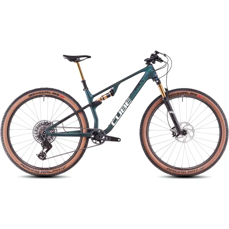 Cube AMS Zero99 c:68x SLX 29 Mountain Bike in Liquid Goblin/White