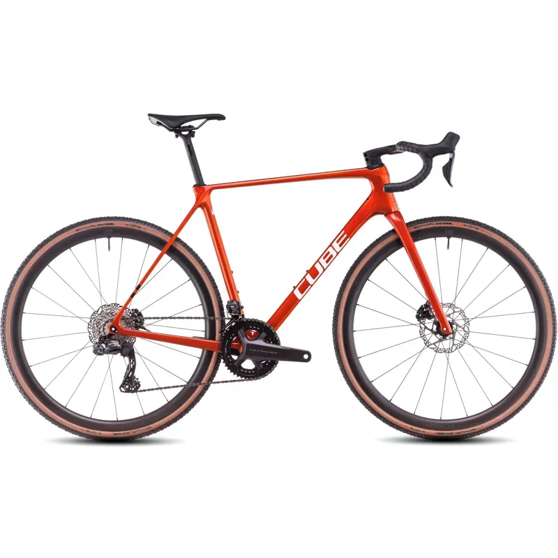 Cube Cross Race c:62 SLX Cyclocross Bike in Electric Orange/White