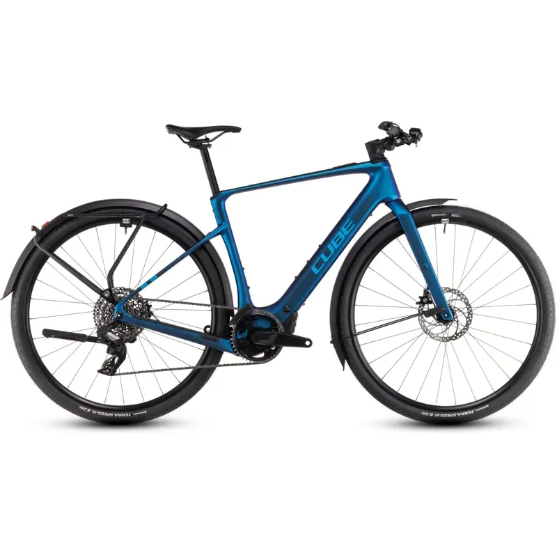 Cube Nulane Hybrid C:62 SLX FE 400X Mountain Bike in Nebula/Blue